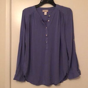 Loft half button down